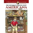 thumbnail image 1 of Pre-Owned Creative Haven The Saturday Evening Post Americana Coloring Book Paperback, 1 of 1