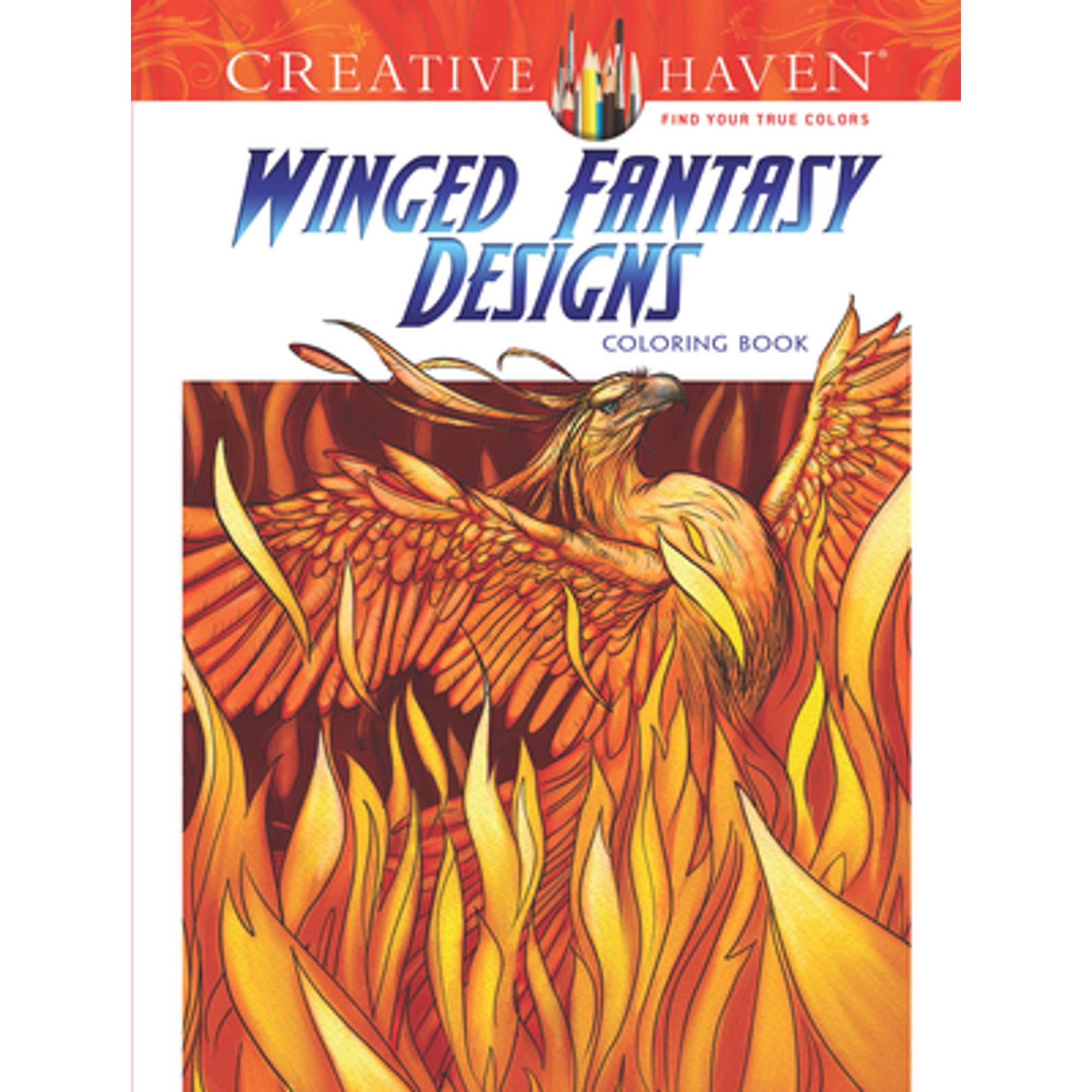 Pre-Owned Creative Haven Winged Fantasy Designs Coloring Book (Paperback 9780486808871) by Aaron Pocock