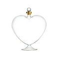 thumbnail image 1 of Creative Heart Shaped Glass Bottle Whiskey Decorative Craft Large Capacity 20oz Glass Container Valentine's Day Gift for Romantic Occasions, 1 of 7