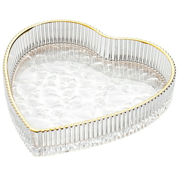 Creative Heart Shaped Jewelry Storage Plate Decorative Jewelry Tray for Home