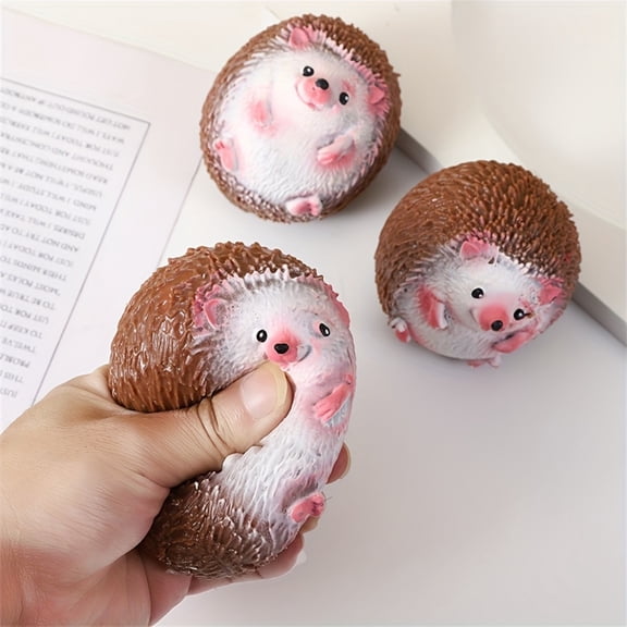 Creative Hedgehog Squishy Stress Relief Fidget, Slow Rising Calming Novelty Item, Sensory Squeeze Gift for Friends Family Anxiety