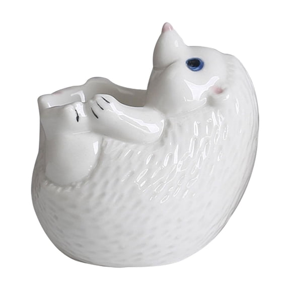 Creative Hedgehogs Statue Ceramic Eggs Cup Multipurpose Kitchenware Succulents Pots Bonsais Planter Home Decoration Gift