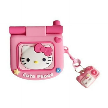 Creative Hello Kitty Flip Mirror Headset For Airpods Pro Apple Wireless Bluetooth Headset Portable Travel Headset Storage Case