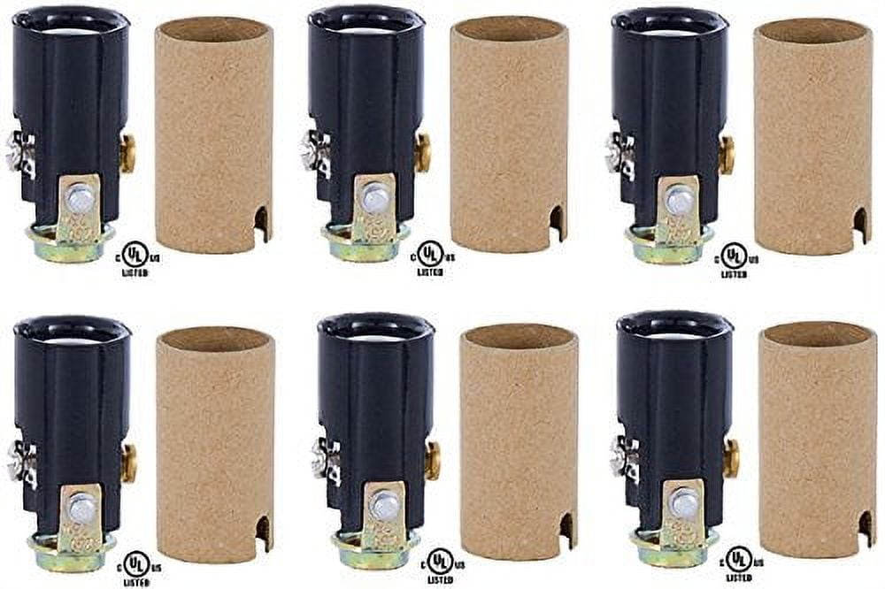 Creative Hobbies 10025 Candelabra Base Keyless Phenolic Socket, 11/2