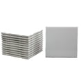 thumbnail image 1 of Creative Hobbies 12 Pack of Glossy White Glazed Ceramic Tiles for Alcohol Ink Painting, Decorating, Arts & Crafts, 4.25 x 4.25 Inch Square, Ready-to-Paint Ceramics, 1 of 5