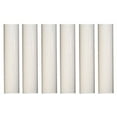 thumbnail image 1 of Creative Hobbies 1751 - Set of 6, 4 Inch Tall White Plastic Candle Covers Sleeves Chandelier Socket Covers ~Candelabra Base, 1 of 7