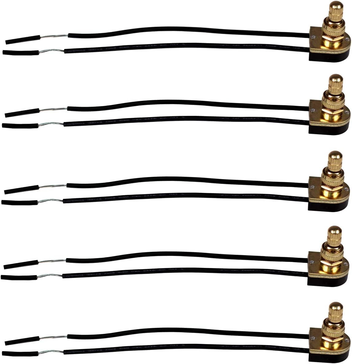 Creative Hobbies 5 Pack of Rotary On/Off Switches, Single Circuit, 3A ...