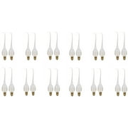 Creative Hobbies 5 Watt Silicone Dipped Country Candle Lamp Light Bulbs - Replacement Bulbs for Candles and Chandeliers - Box of 24