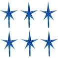 thumbnail image 1 of Creative Hobbies 6 Pack Blue Stars Ceramic Christmas Tree Lights Plastic Light Decorations - Replacement Parts Christmas Tree Ornaments, 1 of 2