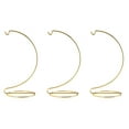 thumbnail image 1 of Creative Hobbies 8 Inch Tall Ornament Display Stand Hanger Holder, Pack of 3, Bright Gold Plated, 1 of 5
