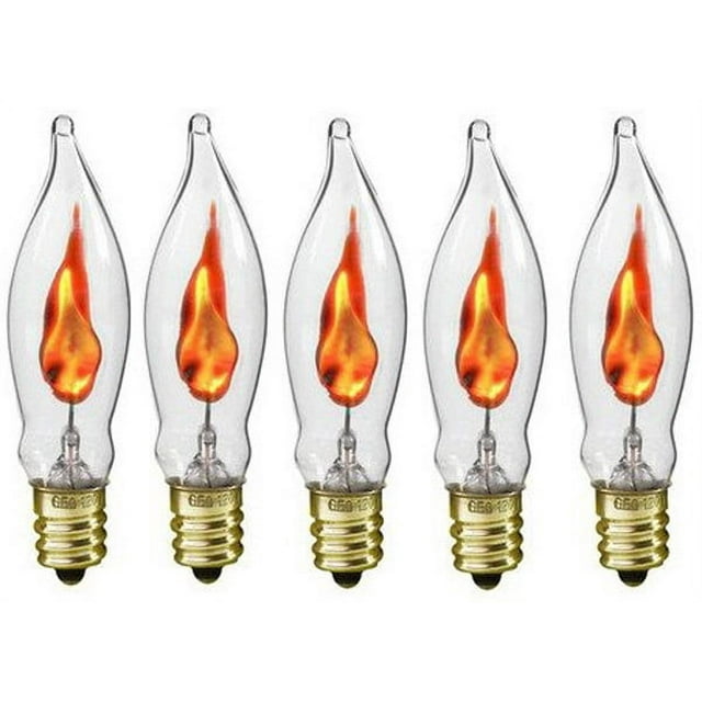 Creative Hobbies A101 Flicker Flame Light Bulb 3 Watt, 130 volt, E12