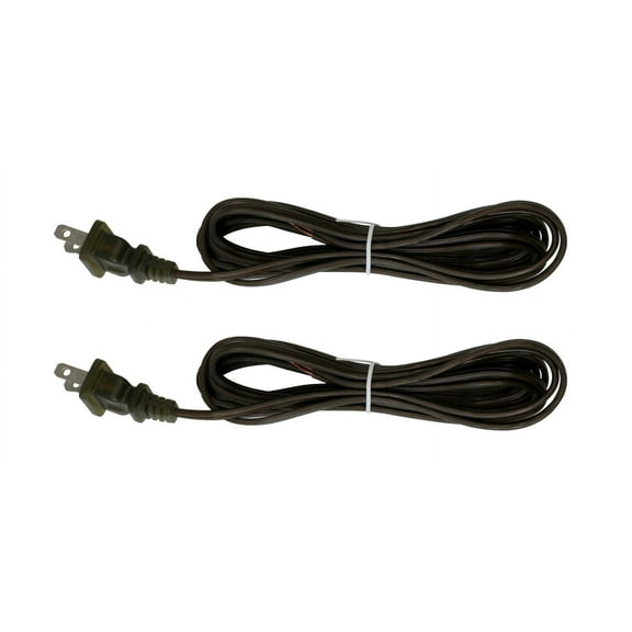 Creative Hobbies Antique Lamp Cord, 12 Foot Long, Replacement Lamp Cord Lamp Repair Part, 18/2 SPT-1 Wire, UL Listed | 2 Pack