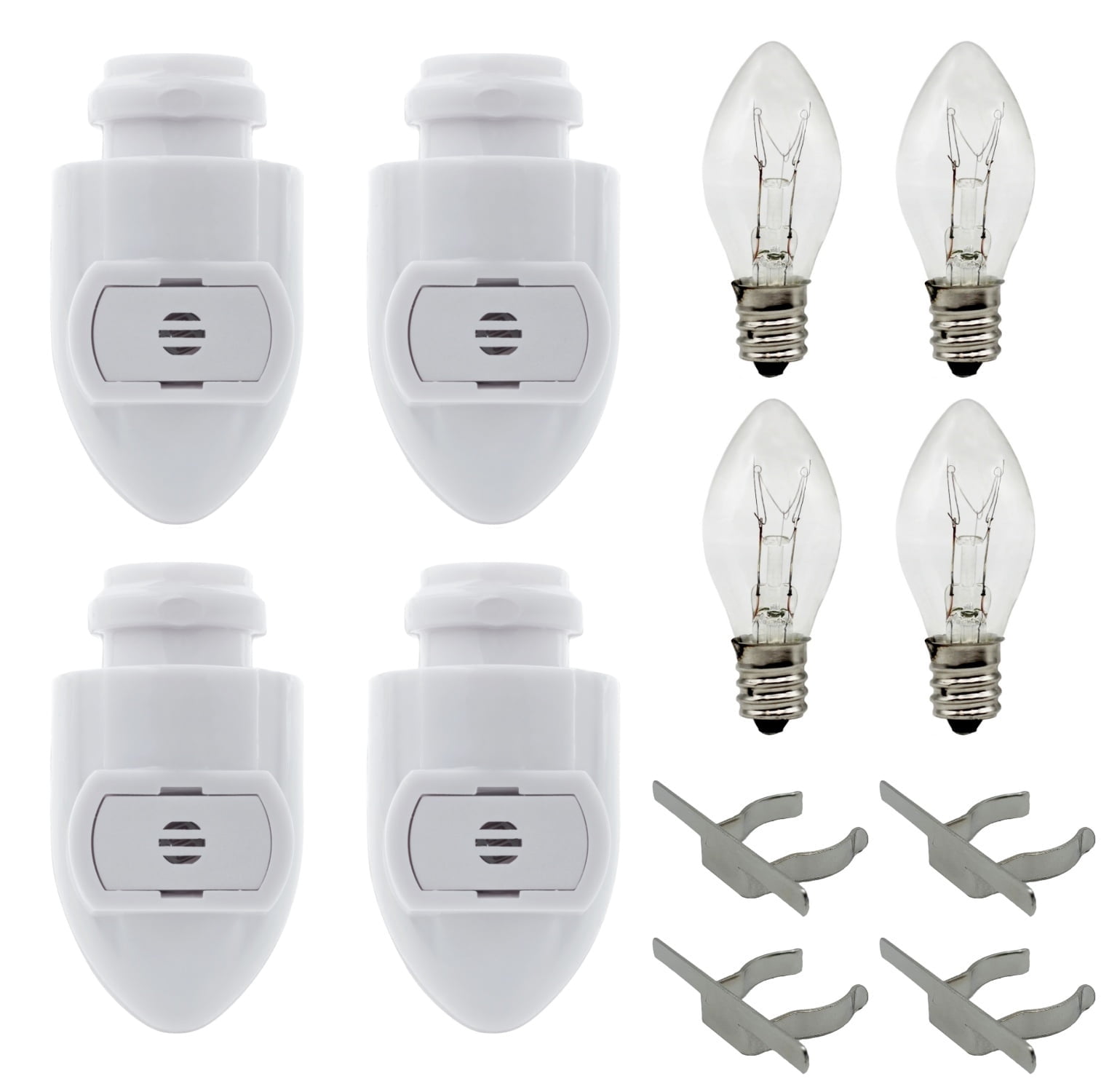Light Bulb Module Creative Hobbies Auto On Sensor Night Light Module + 4 Bulbs & Clips ...