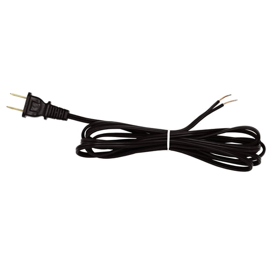 Creative Hobbies Black Lamp Cord, 12 Foot Long, Replacement Lamp Cord Lamp Repair Part, 18/2 SPT-1 Wire, UL Listed | 1 Pack