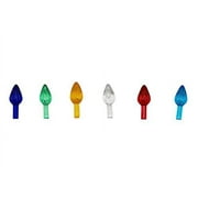 Creative Hobbies Ceramic Christmas Tree Replacement Lights, Small Twist Light Ornaments, Multi Colors, 144 Piece Pack