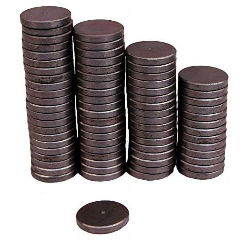 Creative Hobbies Ceramic Industrial Magnets - 1 inch 25mm Round Disc - Ferrite Magnets Bulk for Crafts Science & Hobbies - 25