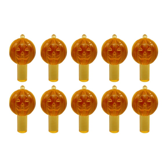 Creative Hobbies® Ceramic Tree Replacement Lights Jack O' Lantern - Orange Pumpkin Shape Bulbs for Halloween Décor | 25 Pack