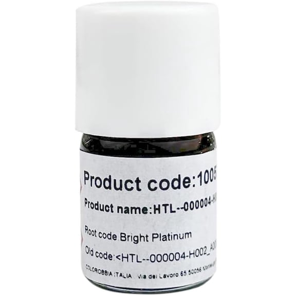 Creative Hobbies Colorobbia Liquid Bright Platinum (White Gold) Overglaze for Kiln-Fired Ceramic - 2 Grams