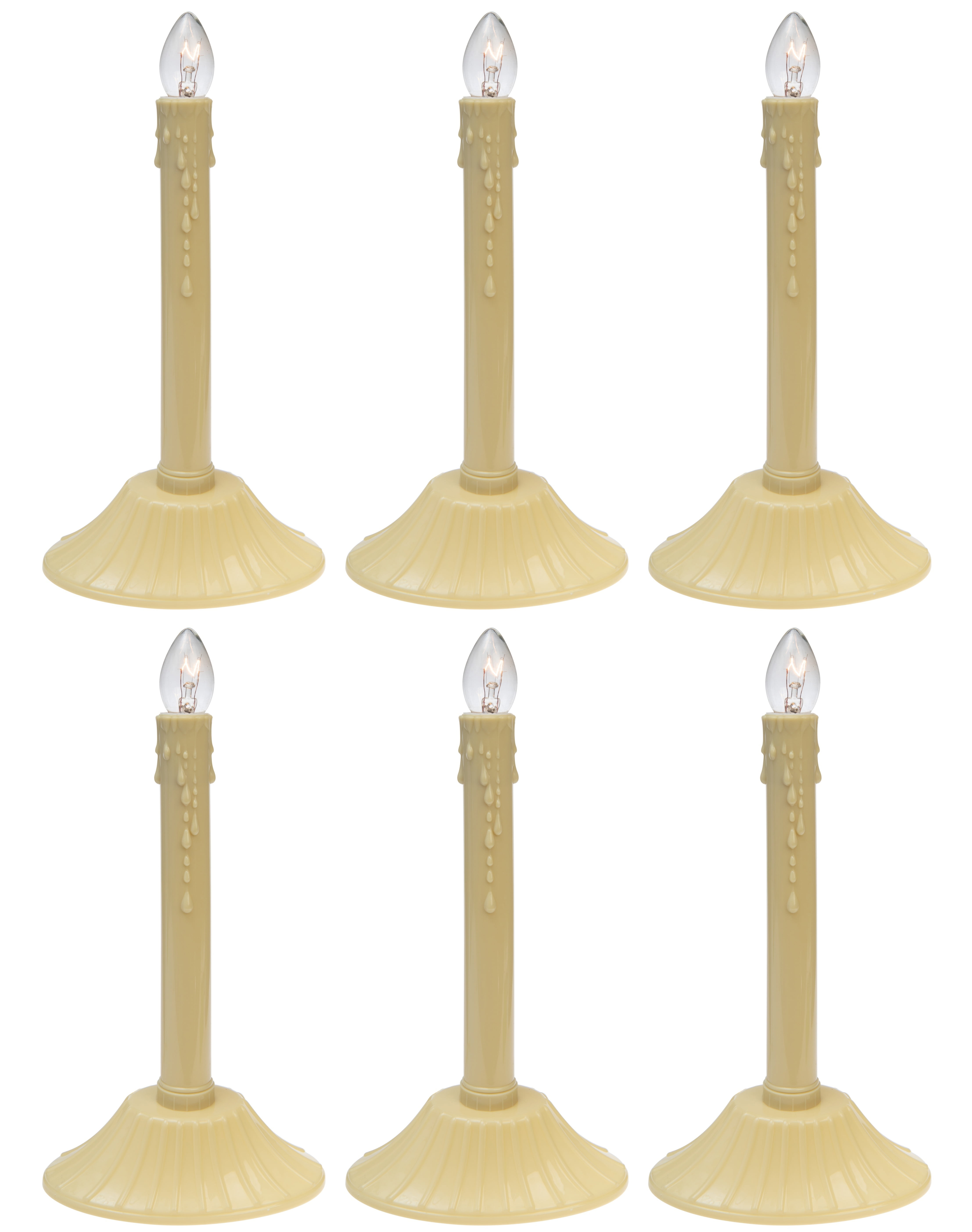 Creative Hobbies Electric Candolier Indoor Christmas Candle Lamp, Ivory
