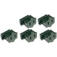 thumbnail image 1 of Creative Hobbies Green SPT-1 Female Slip On Plug, Zip Plug, Vampire Plug, Gilbert Plug, Slide Together Plug Add On Outlet, Pack of 5, 1 of 2