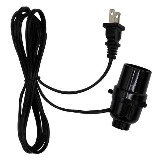 Creative Hobbies Instant Lamp Kit - Push Thru On/Off Medium Base Lamp Socket is Pre-Wired