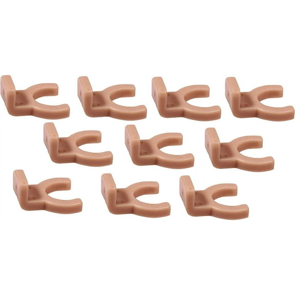 Creative Hobbies Ivory Plastic Mounting Bracket for Night Light Shade - Clips onto Night Light Module Base - Pack of 10