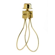 Creative Hobbies Lamp Shade Light Bulb Clip Adapter Clip on with Shade Attaching Finial Top, Gold Color