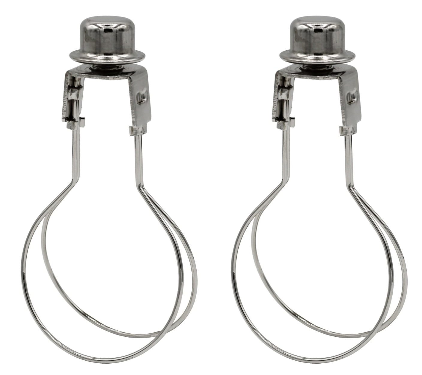 Creative Hobbies® Lamp Shade Light Bulb Clip Adapter - Silver Color (2 ...