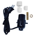 thumbnail image 1 of Creative Hobbies M995K-M38 Black Multi Size Lamp Wiring Kit for Wine, Oil, Liquor Bottle Lamp Conversion - Pre-Wired Ready to Use, DIY Lamp, Unique Side Exit Socket Cap No Drilling Required, 1 of 3