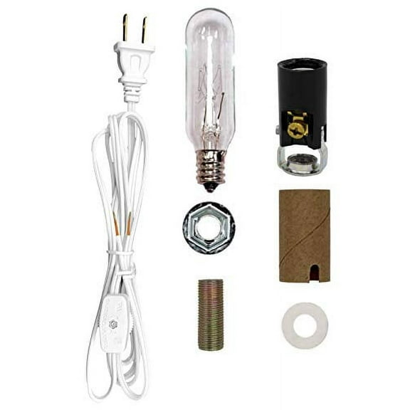 Creative Hobbies Ml2-25B6 Medium Christmas Tree Wiring Kit, 25 Watt Bulb, Great For Lighting Medium Size Objects, E12 Candelabra Base