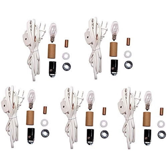 Creative Hobbies Ml2-B6 Small Christmas Tree Wiring Kit, Great For Lighting Small Objects, Lot Of 5 Kits