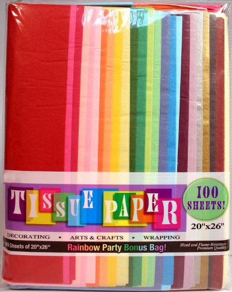 Creative Hobbies Multi-color Paper Gift Wrap Tissues, (100 Count) 