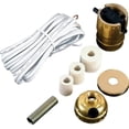 thumbnail image 1 of Creative Hobbies Pack of 10 Lamp Kits - Make A Lamp Wiring Kits for Wine, Oil, Liquor Bottle Lamp Conversion or Lamp Restoration DIY Repair, Unique Side Exit Socket Cap No Drilling Required, 1 of 3