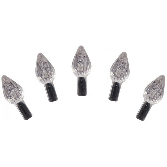 Creative Hobbies Plastic Lites for Ceramic Christmas Trees, Medium Twist Light Ornaments, Crystal Clear, 144 Piece Pack