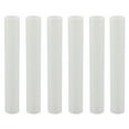 thumbnail image 1 of Creative Hobbies Set of 6, 6 Inch Tall White Plastic Candle Covers Sleeves Chandelier Socket Covers ~ E12 Candelabra Base, 1 of 4