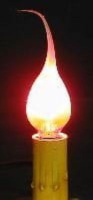 Creative Hobbies Silicone Dipped Electric Candle Lamp Chandelier Light Bulbs, Individually Boxed, 7 Watt -Wholesale Box of 25 Bulbs