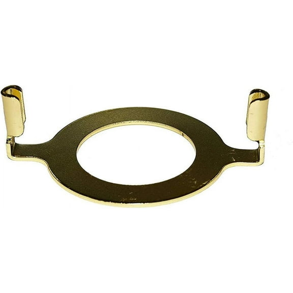 Creative Hobbies Slip Uno Harp Saddle Adapter Converter for GU24 Phenolic Sockets -Gold Color - Slips 1-9/16 Inch