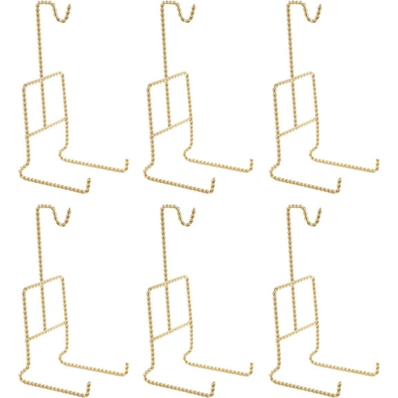 Creative Hobbies Tea Cup and Saucer Display Stand - Twist Wire Holder Rack for China, Coffee Mugs, and Collectibles | 6 Pack