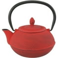 thumbnail image 1 of Creative Home 73480 30 oz Kyusu Cast Iron Tea Pot - Red, 1 of 1
