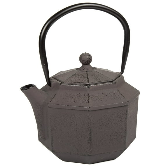 Creative Home Kyusu 34 Oz Brown Cast Iron Teapot with Removable Infuser