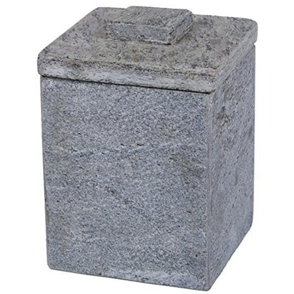 Creative Home 74770 Slate Cotton Ball Holder, Charcoal