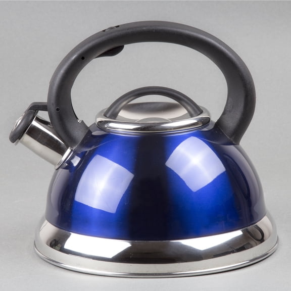 Alexa 3 Qt Metallic Colbalt Blue Tea Kettle