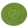 thumbnail image 1 of Creative Home Cast Iron 3.75" Round Coaster/Trivet, Green, 1 of 3