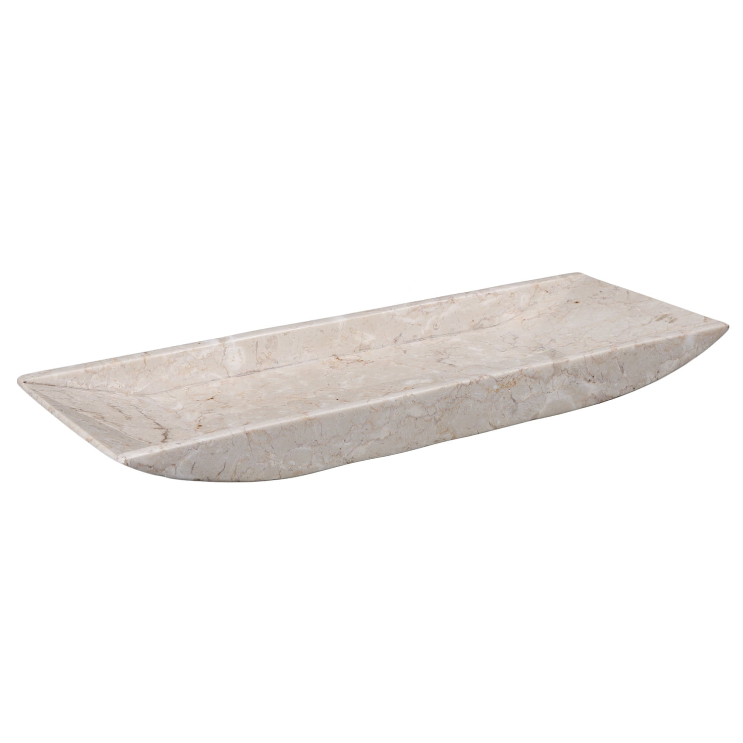 Creative Home Champagne Marble Boat Tray