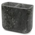 thumbnail image 1 of Creative Home Charcoal Marble Deluxe Toothbrush Holder - Maluku Collection, 1 of 3