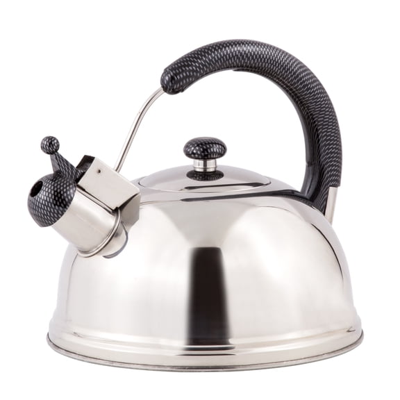 Creative Home Cobra Stainless Steel Whistling Tea Kettle, 2.7 Qt., Induction Compatible