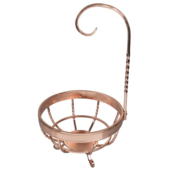 Creative Home Copper Plated Metal Banana Tree, Fruit Basket