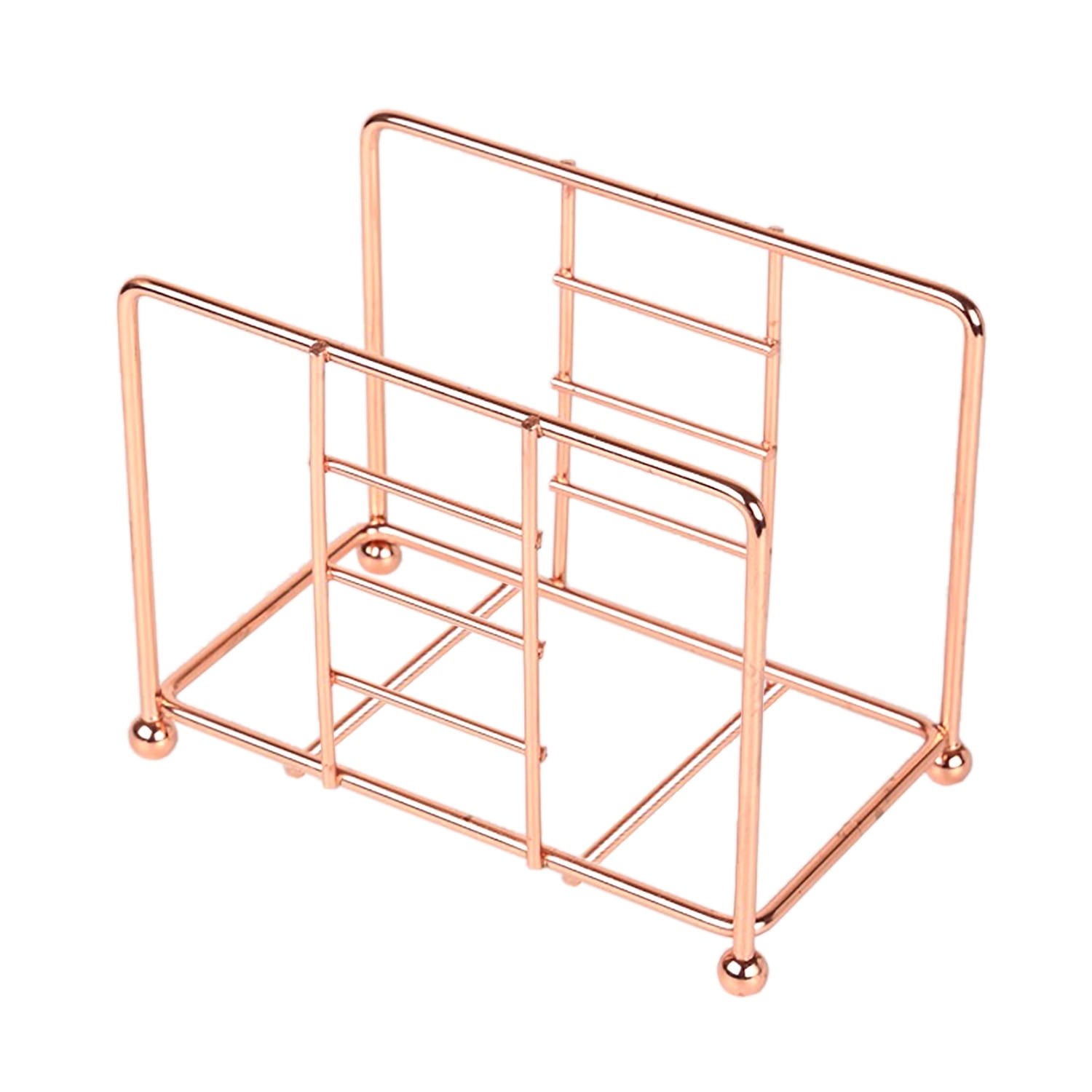 Elegant Copper-Plated Metal Wire Napkin Holder