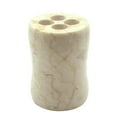 thumbnail image 1 of Creative Home Genuine Champagne Marble Curvy Collection Toothbrush Holder, 1 of 3