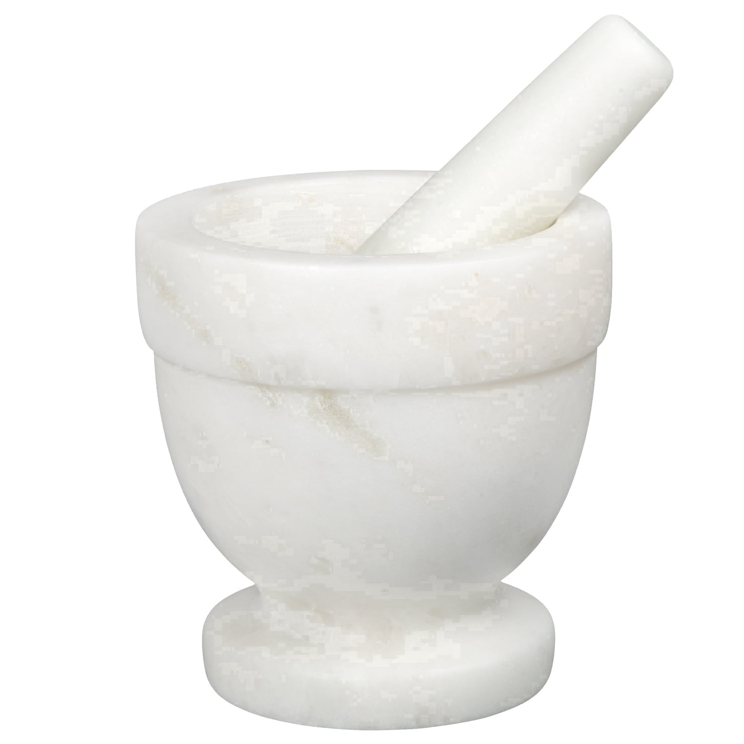Natural Marble Mortar and Pestle Set - Thumbnail 4